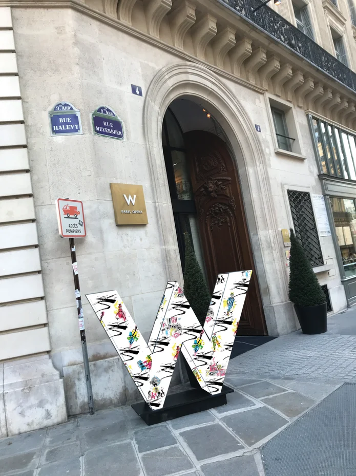 W Hotel Paris final installation view