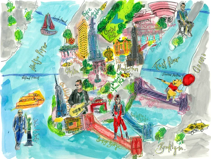 Beautiful and Damned main illustration with elegant figures and dramatic composition