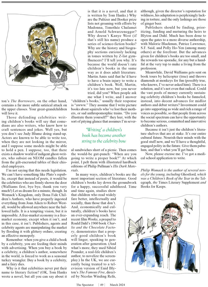 Suffer Little Children second page layout with editorial content