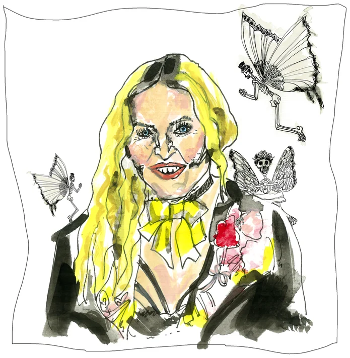 Madonna portrait illustration for Suffer Little Children series