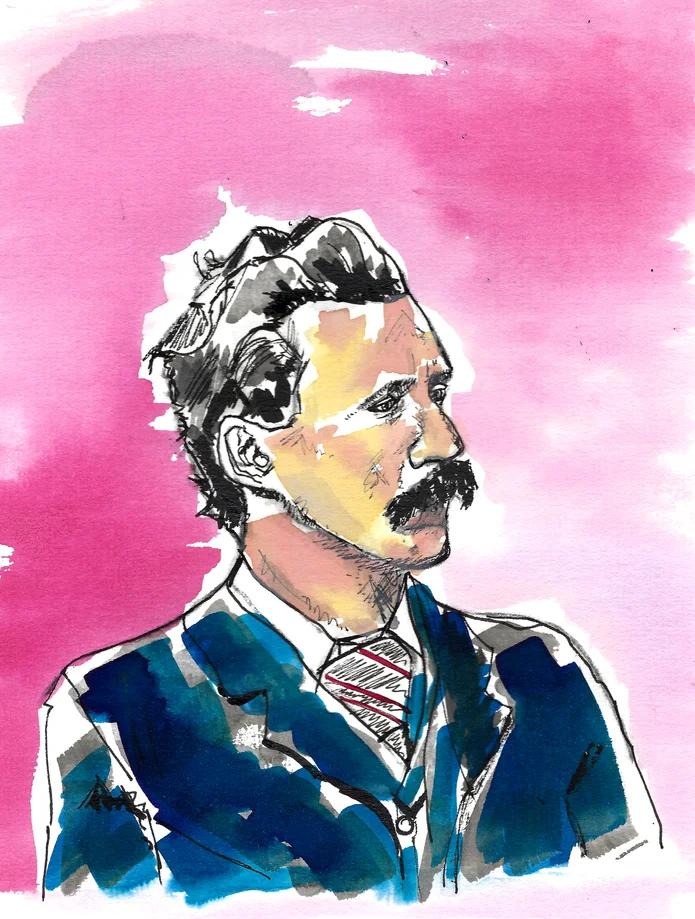 The Born Exile main illustration exploring themes of displacement and identity