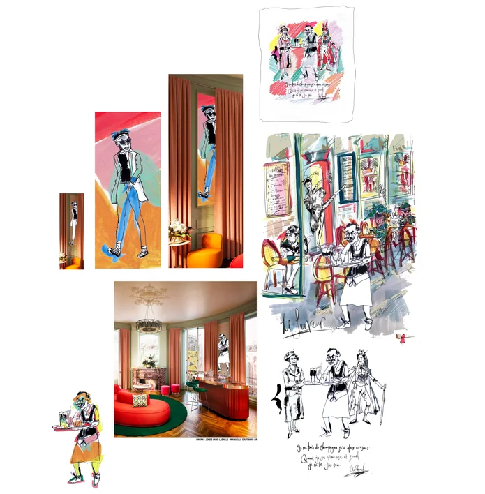 W Hotel Paris brand elements